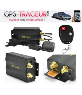 Tracker GPS Voiture / Moto Antivol Coupe Circuit + 2 télécommandes GT38