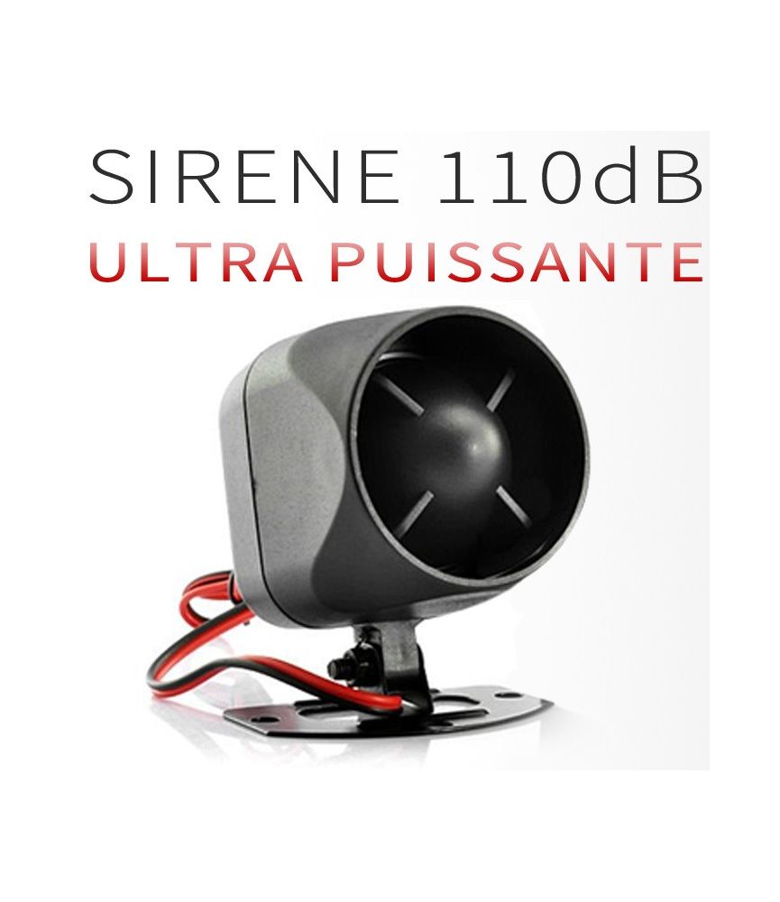 Sirène pour Alarme Voiture ou Tracker GPS 110dB