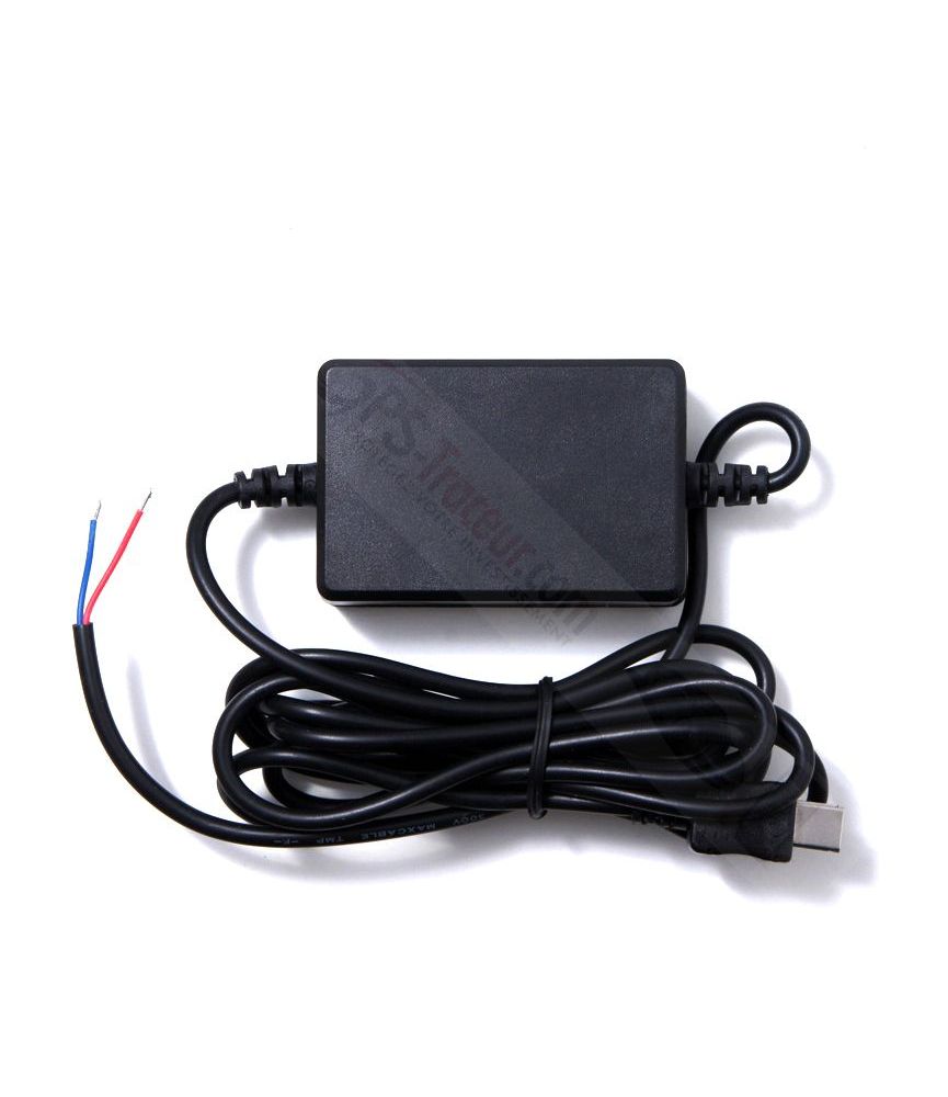Cable de recharge pour traceur GPS TK 102 Auto / Moto - 12V / 24V 