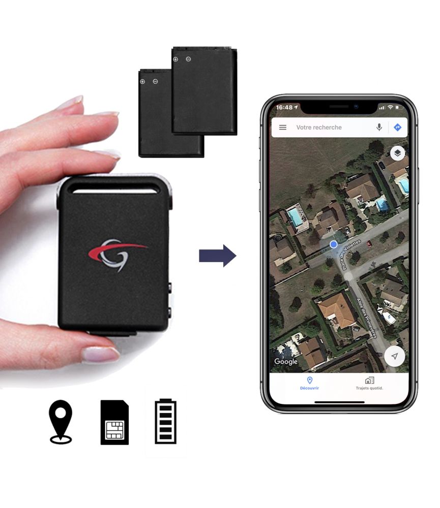 Traceur GPS Espion GT34 - 2 Batteries